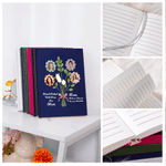 Personalised Vintage Flower Bouquet 1-7 Photos Notebook with Name Daily Journaling Birthday Gift for Gran Mother