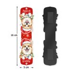 Personalisiertes Haustier-Foto Lesezeichen mit Weihnachtsmotiv & Namen | magnetisch | Mitbringsel | Weihnachtsgeschenk für Herrchen & Frauchen
