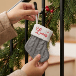 Personalised Multicolour Handmade Christmas Stocking with Name Home Decoration Christmas Gift for Family Friend 6