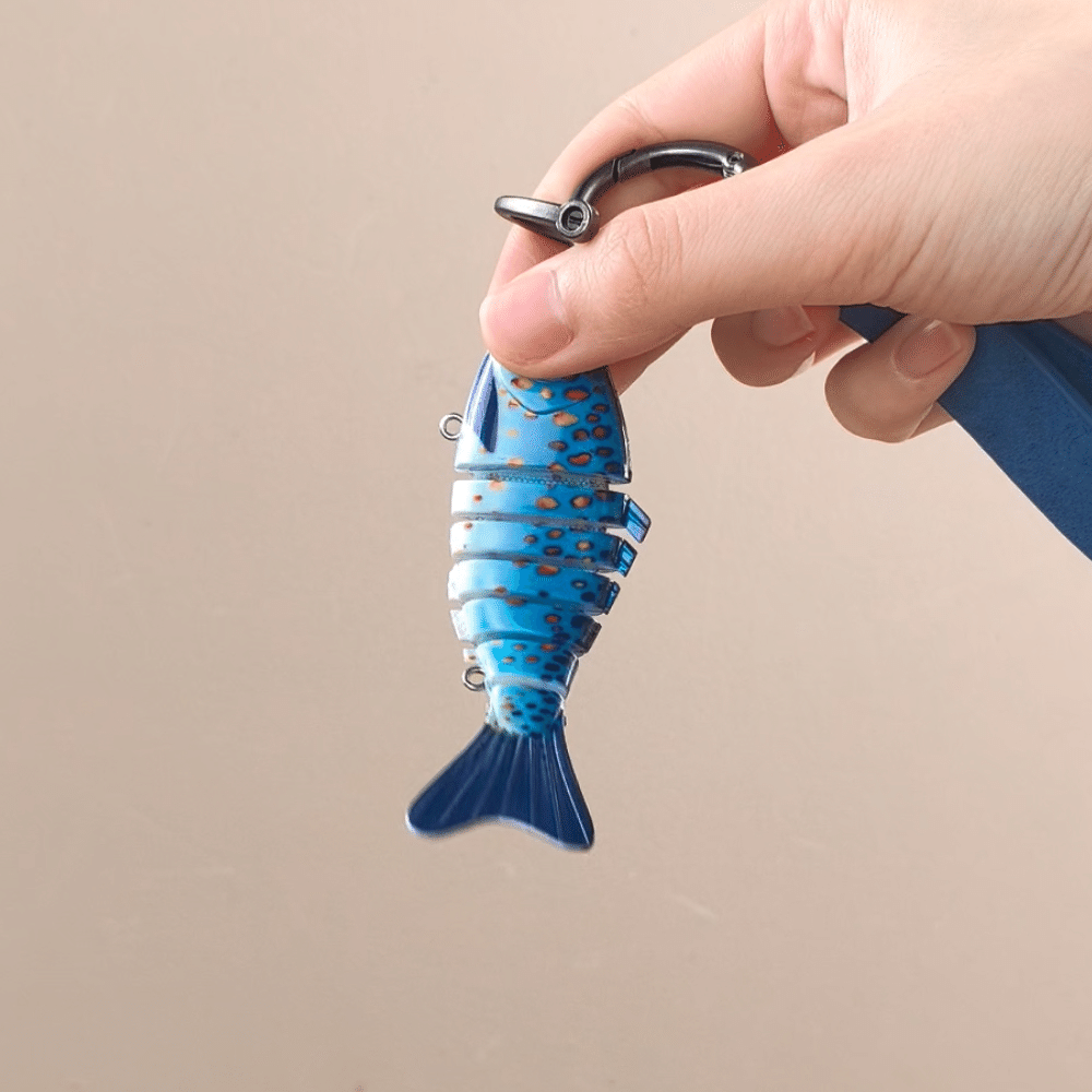 Personalized Fishing Lure PU Leather Keychain with Engraved Text Daily Use Birthday Retirement Office Gift for Father Fishing Enthusiast 3