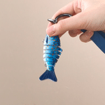 Personalized Fishing Lure PU Leather Keychain with Engraved Text Daily Use Birthday Retirement Office Gift for Father Fishing Enthusiast 3