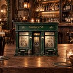 Gepersonaliseerde vintage Ierse pub-decoratie van gelaagd hout met pubnaam en tekst – decoratie voor de thuisbar, verjaardagscadeau voor publiefhebbers 1