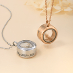 Personalized Dainty Pet Hair Urn Ashes Necklace with Text Pet Loss Pet Party Gift for Pet Owners 1