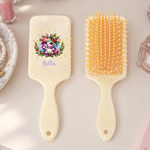 Personalised Fantasy Unicorn Birth Flower Hair Brush with Name Daily Use Birthday Christmas Gift for Women Girls 3