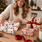 Personligt julmotiv – stämpel, bokstavsdesign, namntåg, presentpapper, julklappsförpackning, present till barn, vänner och familj 6