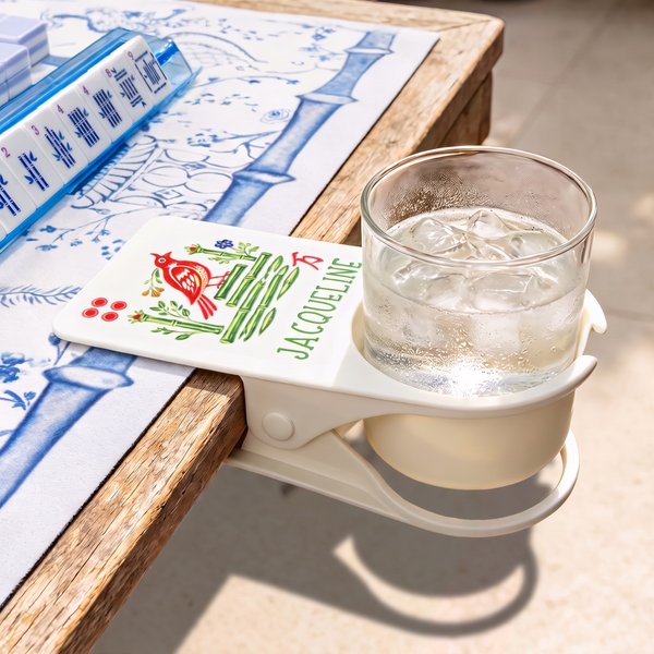 Personalized Mahjong Bird Card Table Drink Holder with Name Home Decor Mahjong Game Night Gift for Mahjong Lovers Players