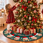 Faldón para árbol de Navidad personalizado con nombres y fotos (del 1 al 12). Decoración navideña para fiestas y el hogar. Regalo de Navidad para familiares y amigos. 5