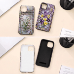 Coque de téléphone personnalisée style vitrail avec fleur de naissance et prénom pour iPhone – Cadeau d'amitié ou d'anniversaire pour la famille ou un ami, à utiliser au quotidien 3