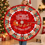 Faldón para árbol de Navidad personalizado con nombres y fotos (del 1 al 12). Decoración navideña para fiestas y el hogar. Regalo de Navidad para familiares y amigos. 3
