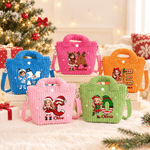 Personalised Cute 3D Style Cartoon Character Clipart Initial Crossbody Handbag with Name Christmas Gift for Children 1