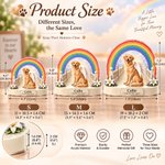 Personalised 3D-Effect Artwork Rainbow Pet Photo Angel Wing Acrylic Plaque with Name and Text Sympathy Memorial Bereavement Gift for Pet Owners 8