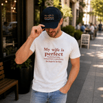 Personalized Is Perfect Soft 100% Cotton T-shirt with Title Quality and Text Anniversary Birthday Gift for Couple Friend 4