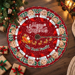 Faldón para árbol de Navidad personalizado con nombres y fotos (del 1 al 12). Decoración navideña para fiestas y el hogar. Regalo de Navidad para familiares y amigos. 7