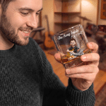 Vaso de whisky «Rock» de 10 oz con diseño personalizado de una guitarra en estilo 3D y nombre; regalo ideal para cumpleaños, aniversarios y fiestas, para guitarristas y amantes de la música 7