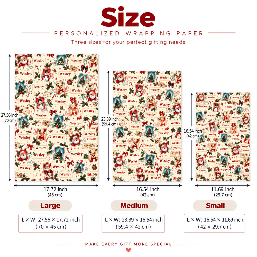 Personligt julmotiv – stämpel, bokstavsdesign, namntåg, presentpapper, julklappsförpackning, present till barn, vänner och familj 9