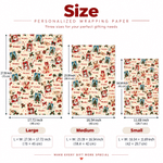 Personligt julmotiv – stämpel, bokstavsdesign, namntåg, presentpapper, julklappsförpackning, present till barn, vänner och familj 9