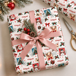 Personligt julmotiv – stämpel, bokstavsdesign, namntåg, presentpapper, julklappsförpackning, present till barn, vänner och familj 2