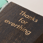 Personalized Artistic Wood Grain Green Wavy Glass Vase with Engraved Name Home Decor Anniversary Birthday Gift for Mom Grandma