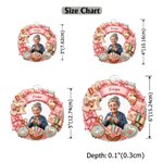 Personalized Sewing Theme Sweet Wreath Acrylic Ornament with Name and 4 Lanyards Home Decor Christmas Gift for Sewing Lover Mom Grandma Wife 9