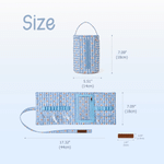 Personalized Daisy Gingham Crochet Hook Organizer Yarn Ball Storage Bag with Name and Handle Daily Use Birthday Gift for Crochet Lovers Women 10