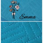Organizer personalizzato in stile minimalista per ferri da uncinetto con motivo floreale, con nome, accessori per il lavoro a maglia – Regalo di compleanno per mamma, nonna e appassionate di uncinetto