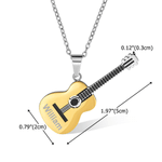 Personalised Guitar Pendant Necklace with Name Dainty Jewellery Music Festival Accessory Birthday Gift for Guitar Player Music Lover 8