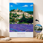 Personalised Oil Painting Poster Style Travel Photo Canvas Prints with Title Home Wall Decor Christmas Birthday Gift for Travel Lovers 1