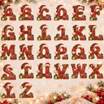 Personalised Christmas Faux Rhinestone Initial 100% Cotton Red Napkin with Name Table Decor Christmas Gift for Family Friends 8