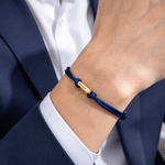 Bracelet familial personnalisé en argent sterling multicolore, style corde tressée, avec anneau gravé – Cadeau d'anniversaire pour homme, pour papa 6