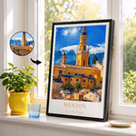 Personalised Oil Painting Poster Style Travel Photo Canvas Prints with Title Home Wall Decor Christmas Birthday Gift for Travel Lovers 5