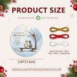 Personalized Snow Scenery Bench Angel-Like Stone Figure Ceramic Ornament with Name and Year Holiday Decor Christmas Gift for Family Friend 8