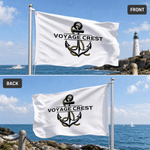 Personalised Nautical Anchor Waterproof Flag with Text Birthday Anniversary Gift for Sailor Boat Owner Captain 3