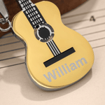 Personalised Guitar Pendant Necklace with Name Dainty Jewellery Music Festival Accessory Birthday Gift for Guitar Player Music Lover 4