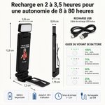 Lampe de lecture LED personnalisée avec personnage de dessin animé et nom - Cadeau d'anniversaire pour les amoureux de lecture 10