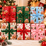 Personalized Highland Cow Christmas Tree Wrapping Paper with Name Christmas Gift for Family Friends 2