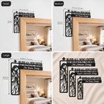 Personalized Cross Jesus Bless This New Home Doorframe Hanging Sign with Text Wall Decor Daily Use Housewarming Gift for Friends Christians