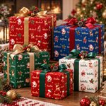 Personalised Christmas Theme Name Cloud Wrapping Paper Christmas Gift Decor Holiday Party Favor for Family Friend