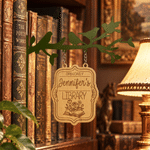 Personalised Vintage Floral Book Wooden Library Sign Post with Name Birthday Book Club Gift for Literature Lovers Bookworms 3
