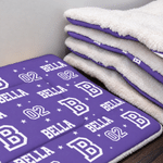Personalised Colourful Word Cloud Soft Warm Pet Bed Mat with Name Initial and Number Birthday Christmas Gift for Pet Lovers Friends 6