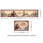 Personalized Merry Christmas Santa Snowman Bell Table Runner Placemats Set with Name Dining Table Decor Christmas Holiday Gift for  Family Friends