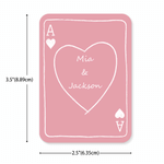 Personalised Romantic Couple Photo Heart Playing Cards Iron Box Set with Text Wedding Engagement Gift for Newlyweds Couples 9
