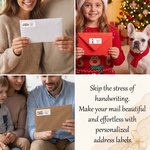 Personalized Watercolor House Portrait Return Address Labels with Title Daily Use Housewarming Gift for Family Friends 9
