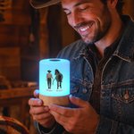 Personalisiertes Pferd & Reiter LED-Nachtlicht mit Namen | Kabellos & Dimmbar | Schlafzimmer Deko | Geburtstagsgeschenk für Reiter & Reiterinnen 4