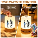 Personalized Horse Riding Theme Dimmable Touch Control Rechargeable Night Light with Name Bedroom Decor Birthday Gift for Horse Lovers 7