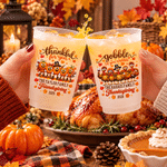 Personalised Turkey Pumpkin Maple Leaf 12 oz 16 oz Plastic Party Cups with Family Name and Year Thanksgiving Friendsgiving Gift for Family Friends 5
