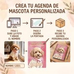 Agenda mensual 2027-2029 personalizada de espiral con foto de mascota y nombre, estilo acuarela - regalo de cumpleaños para amantes de mascotas 8