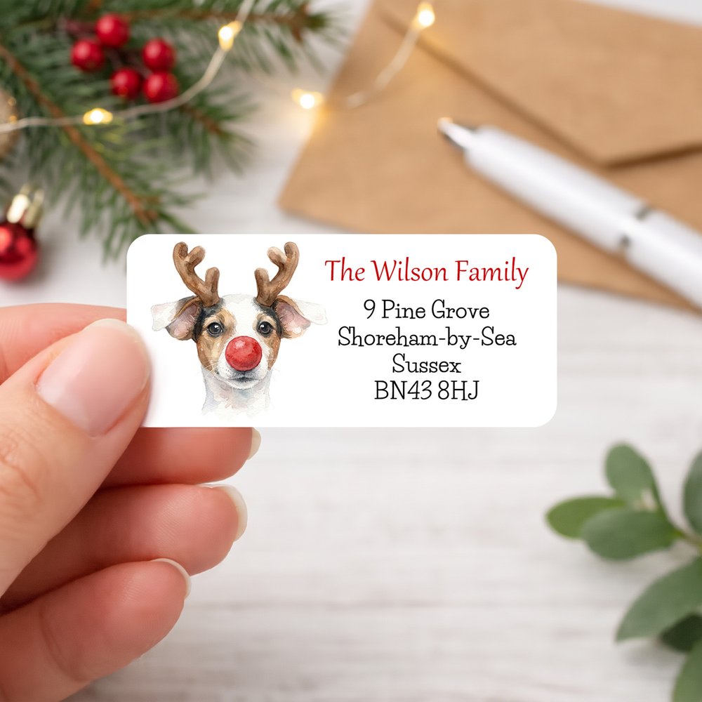 Personalized Watercolor House Portrait Return Address Labels with Title Daily Use Housewarming Gift for Family Friends 3