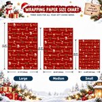 Personalised Christmas Theme Name Cloud Wrapping Paper Christmas Gift Decor Holiday Party Favor for Family Friend