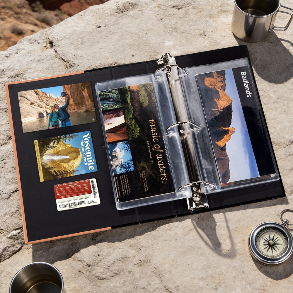 Collect the Parks, Keep the Maps - Personalised Unigrid National Park Map Binder Holder Travel Birthday Gift for Map Collectors 4
