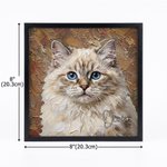 Personalized Oil Painting Style Pet Photo Canvas Prints with Name Home Wall Decor Ship from USA Birthday Gift for Pet Owners Lovers 9